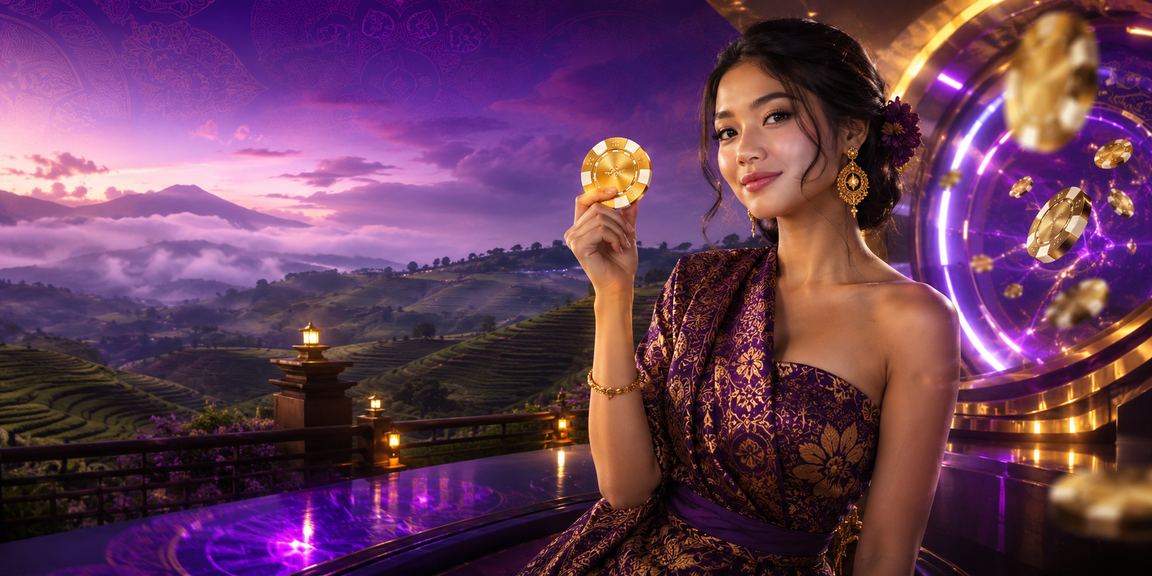 Suasana neon malam hari melambangkan keamanan dan privasi data online