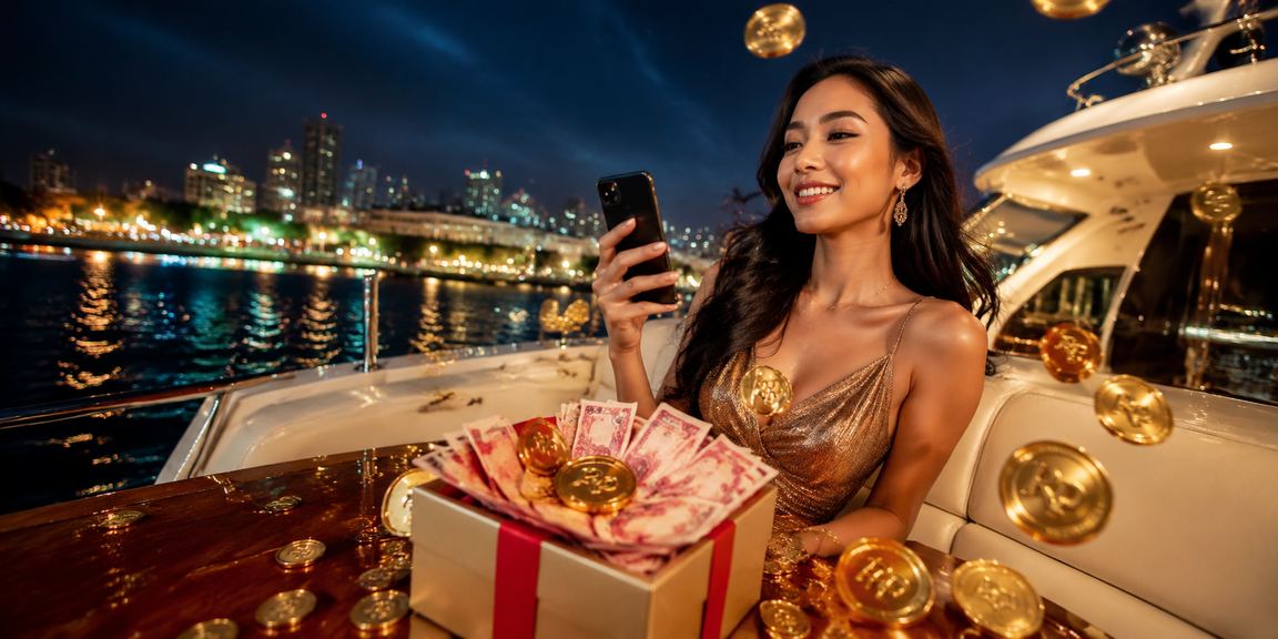 Pengguna bermain casino mobile di perangkat seluler di suasana santai