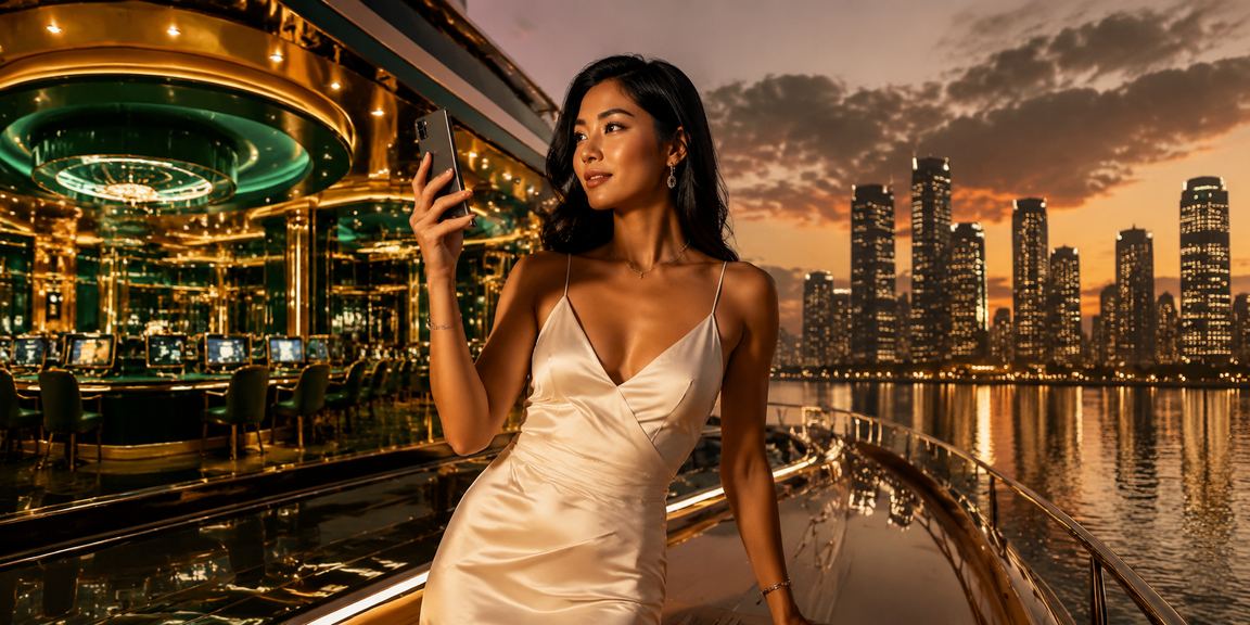 Pemain menikmati live casino dengan dealer asli di ponsel mereka